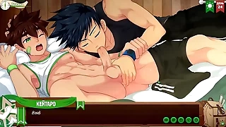 Game: Friends Camp, adventure 44 - Natsumi decided to give a sweet blowjob to Keitaro (Russian voiceover)